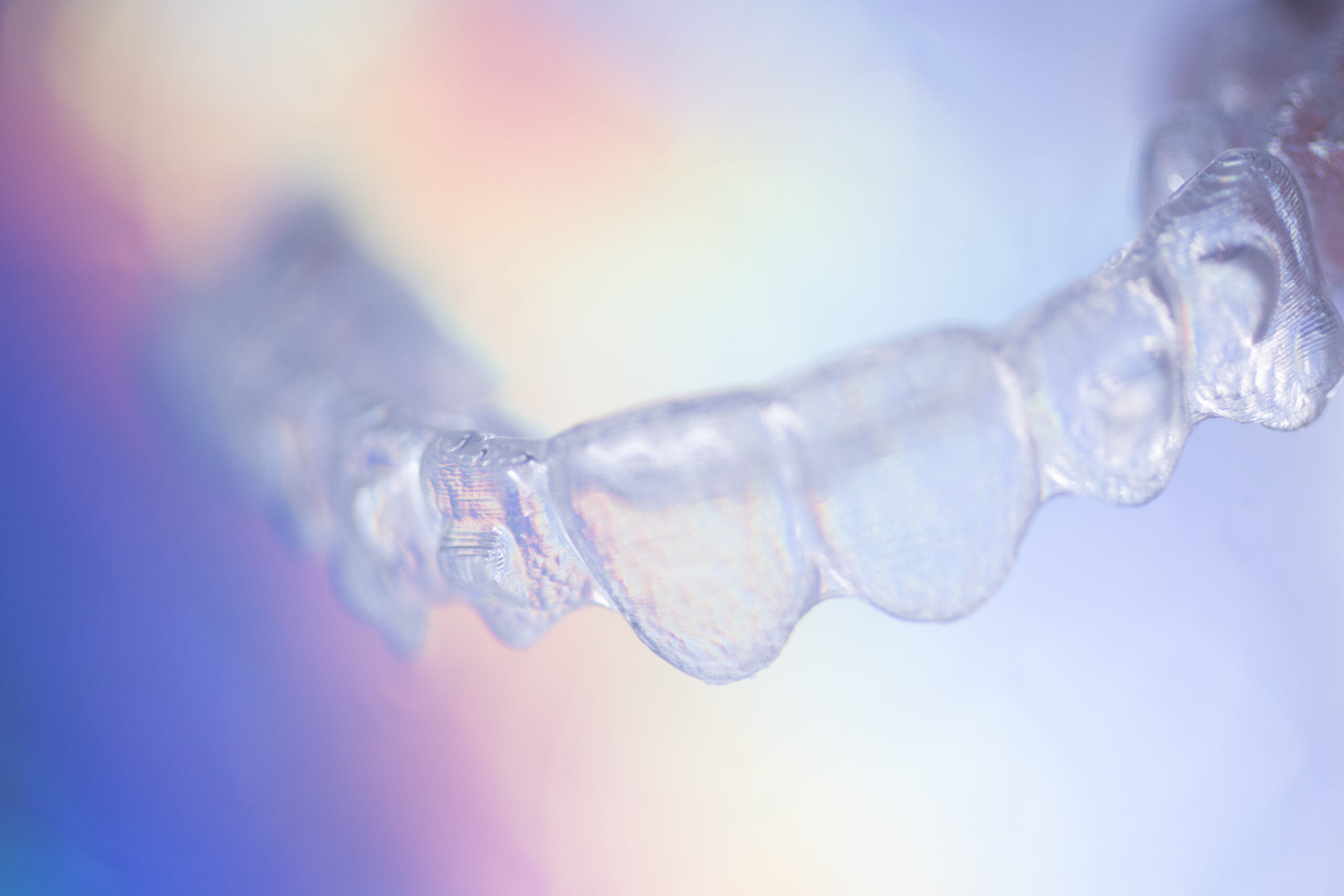 Invisible modern plastic aesthtic dentistry dental brackets teeth aligner straighteners.